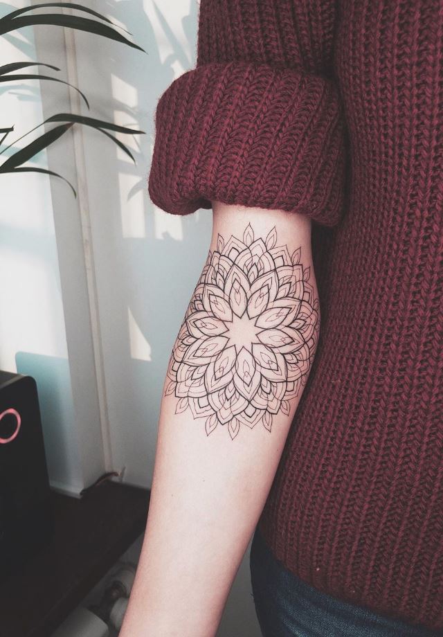 Black And Gray Mandala Tattoo - TattooLopediaTattooLopedia