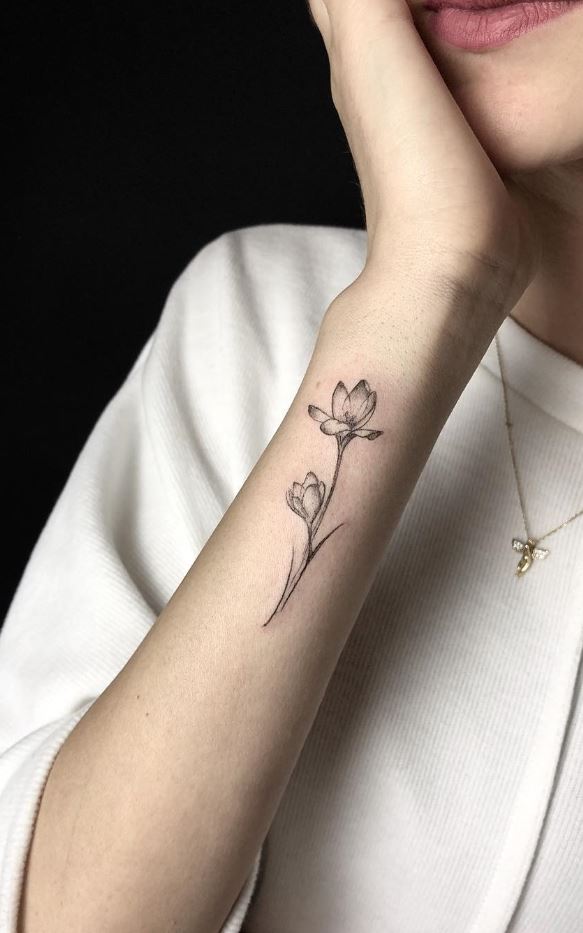 Cute Flower Tattoo