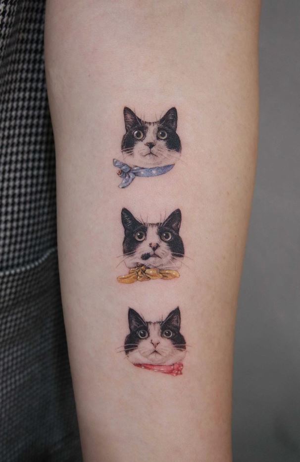 Lovely Cats Tattoo