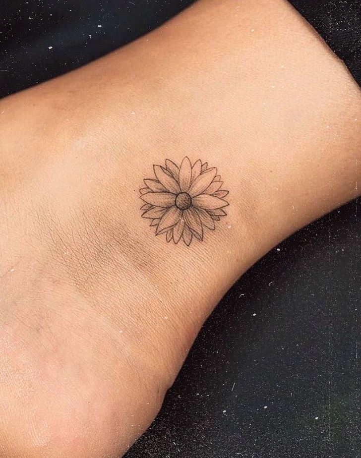 Cute Little Flower Tattoo