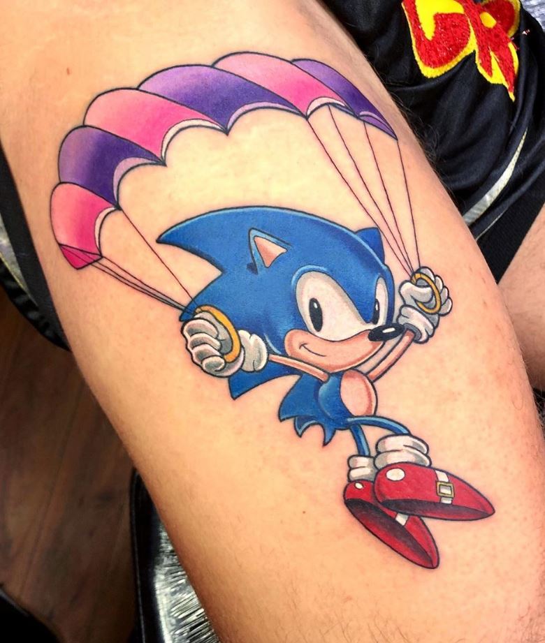 Sonic The Hedgehog Tattoo