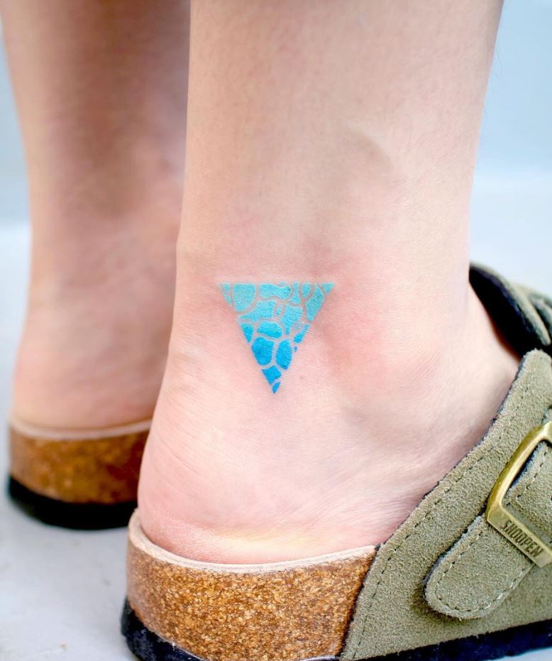 Blue Triangle Tattoo