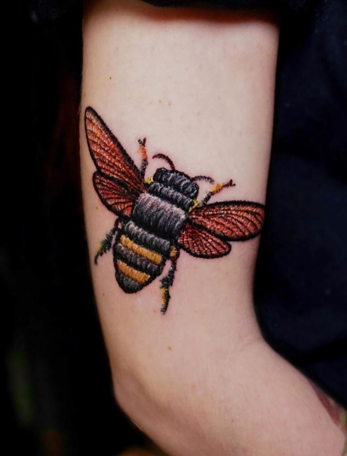 Bumblebee Patch Tattoo