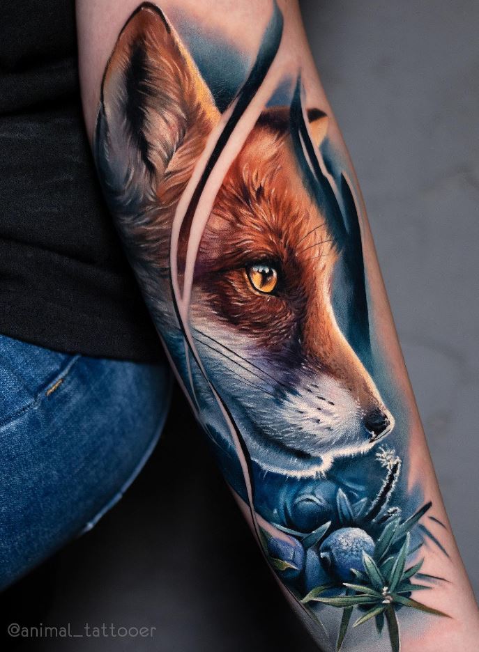 Breathtaking Fox Tattoo